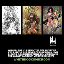 Load image into Gallery viewer, WITCHBLADE #19 - INCENTIVE SET (INCLUDES CVR C, D, 1:25 RATIO, 1:50 RATIO AND NIP LEGACY VIRGIN)