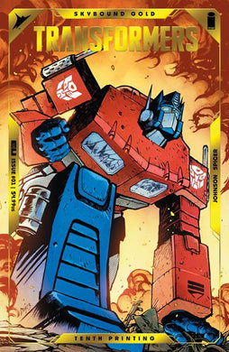 TRANSFORMERS #1 - 10TH PRINT (DWJ GOLD FOIL EMBOSS VARIANT)