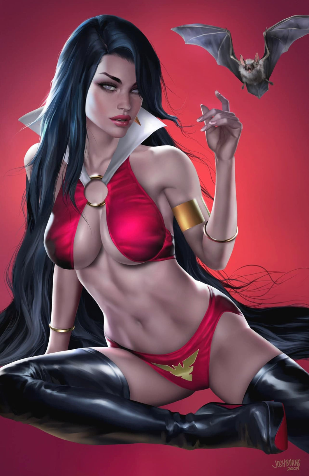 VAMPIRELLA #672 (JOSH BURNS RED VIRGIN VARIANT)