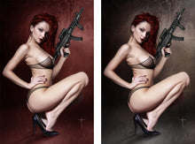 Load image into Gallery viewer, HEAT SEEKER COMBUSTION #3 - GUN HONEY (JAY FERGUSON VIRGIN A &amp; B VARIANT SET)
