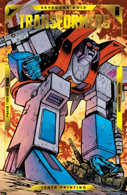 TRANSFORMERS #1 - 10TH PRINT (DWJ GOLD FOIL B EMBOSS VARIANT)