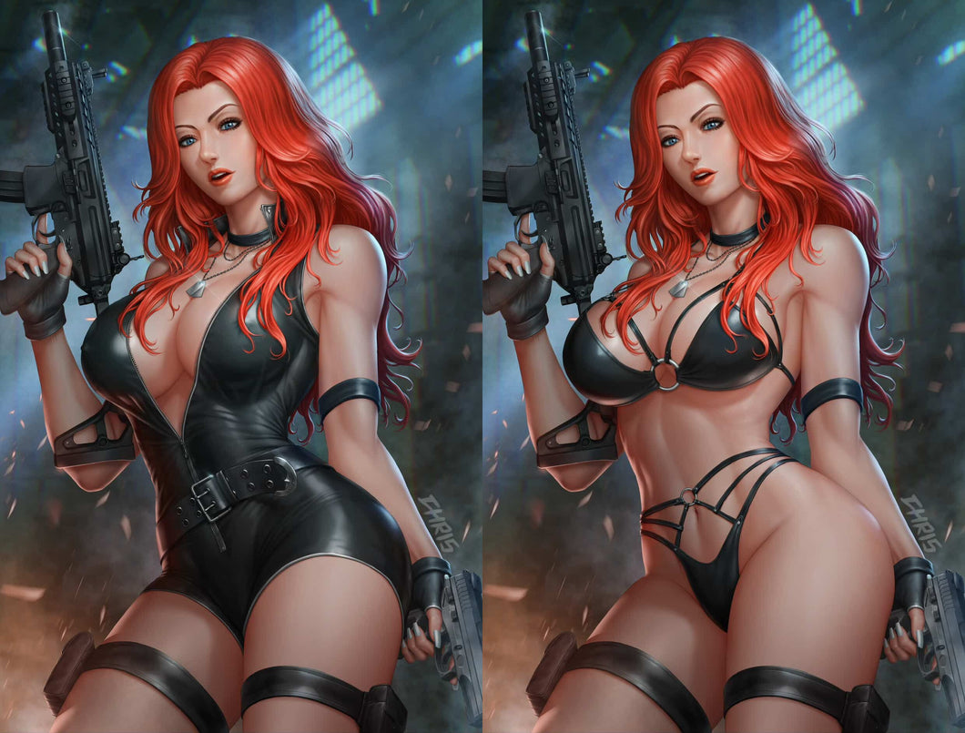 HEAT SEEKER EXPOSED #3 - GUN HONEY (CHRIS NG CVR A & B WHITE METAL VIRGIN SET)