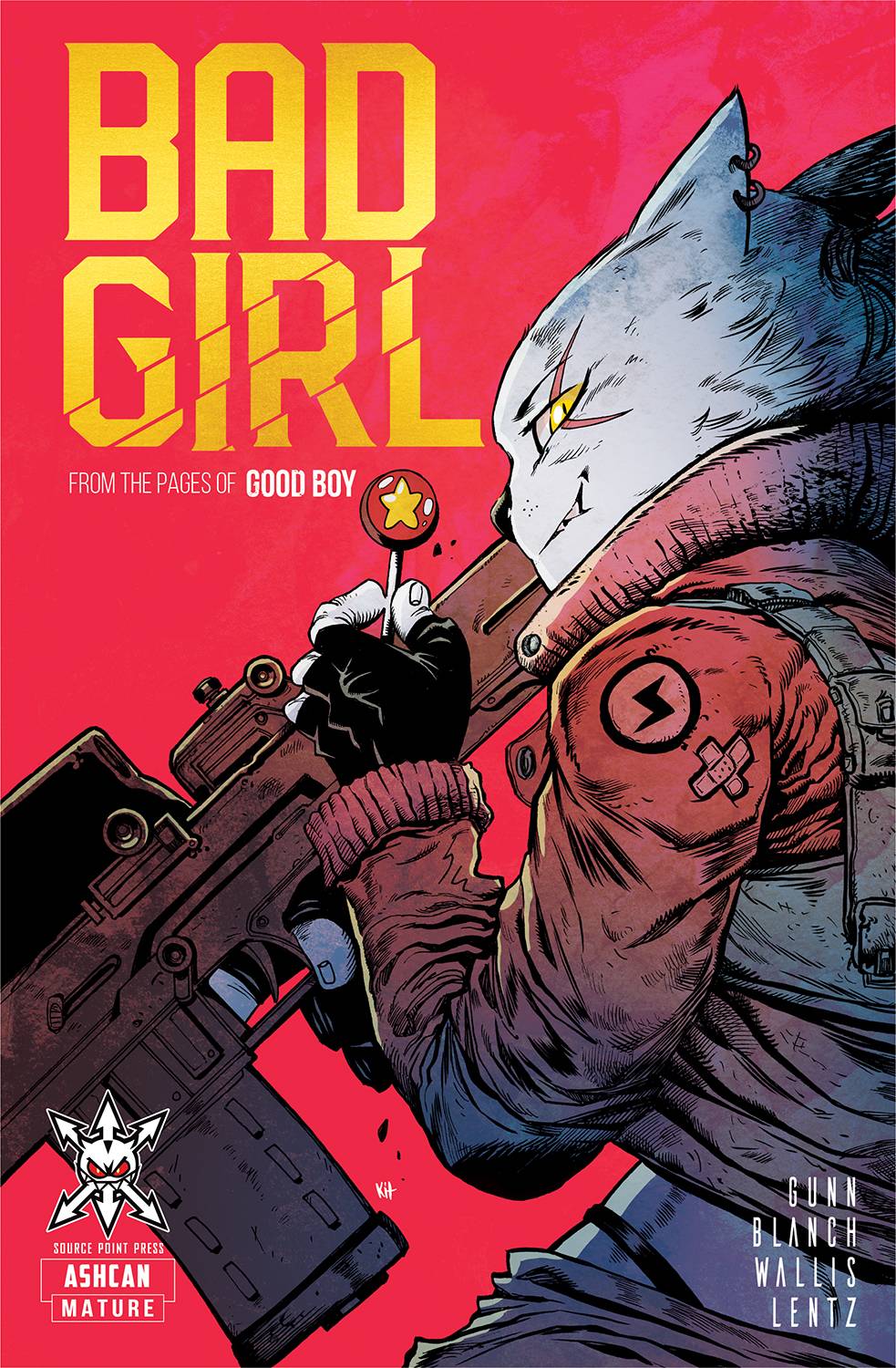 BAD GIRL PREMIUM ASHCAN (KIT WALLIS COVER)