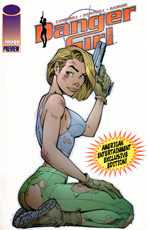 DANGER GIRL PREVIEW AMERICAN ENTERTAINMENT EDITION - 1997(J. SCOTT CAMPBELL VRIANT)