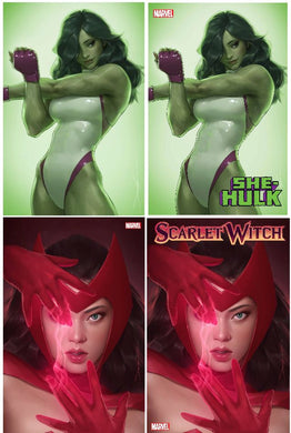 SCARLET WITCH #4 / SHE-HULK #12 JEEHYUNG LEE (RATIO 1:50 / 1:100 VIRGIN 4 PACK)