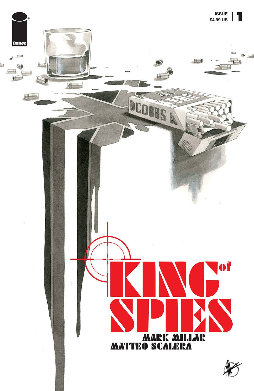 King of Spies #1 (Cover B - Scalera B/W)